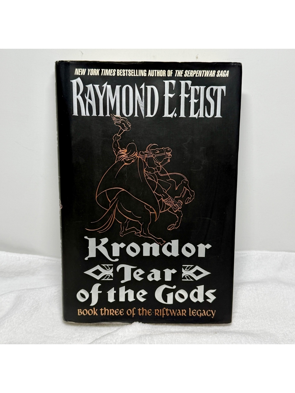 Krondor Tear of the Gods Hardcover Fantasy Book 1st Edition by Raymond E. Feist